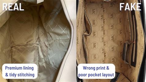 how to know if michael kors is real|real michael kors bag inside.